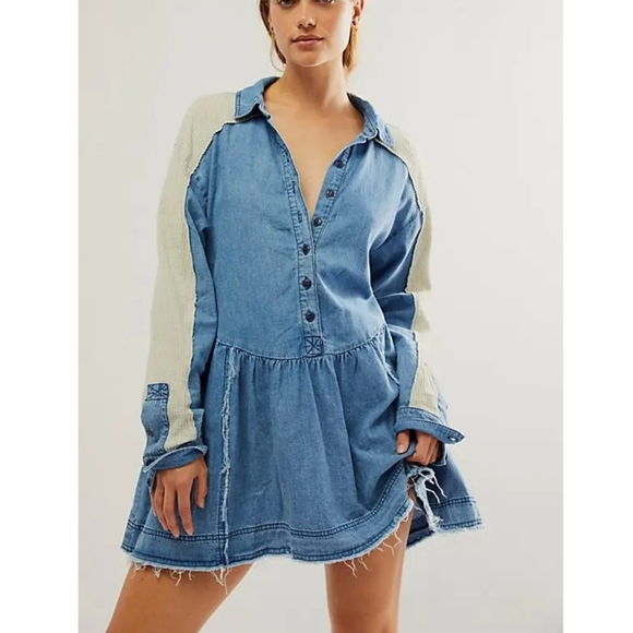 Free People Kenny Denim Mini Go West Combo - Picture 4 of 13